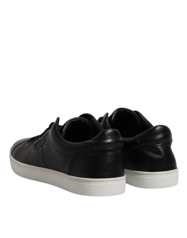 Schwarz London Nappaleder Männer Turnschuhe Schuhe