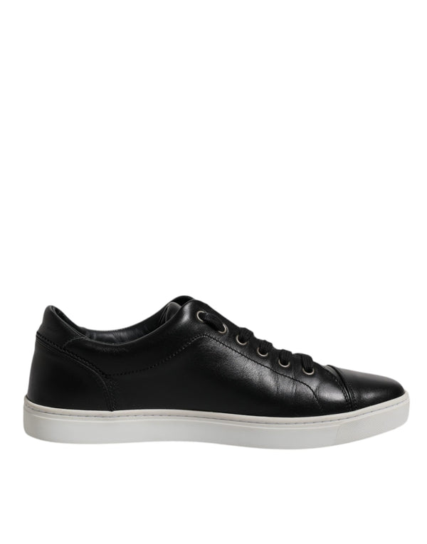 Schwarz London Nappaleder Männer Turnschuhe Schuhe