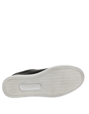 Schwarz London Nappaleder Männer Turnschuhe Schuhe