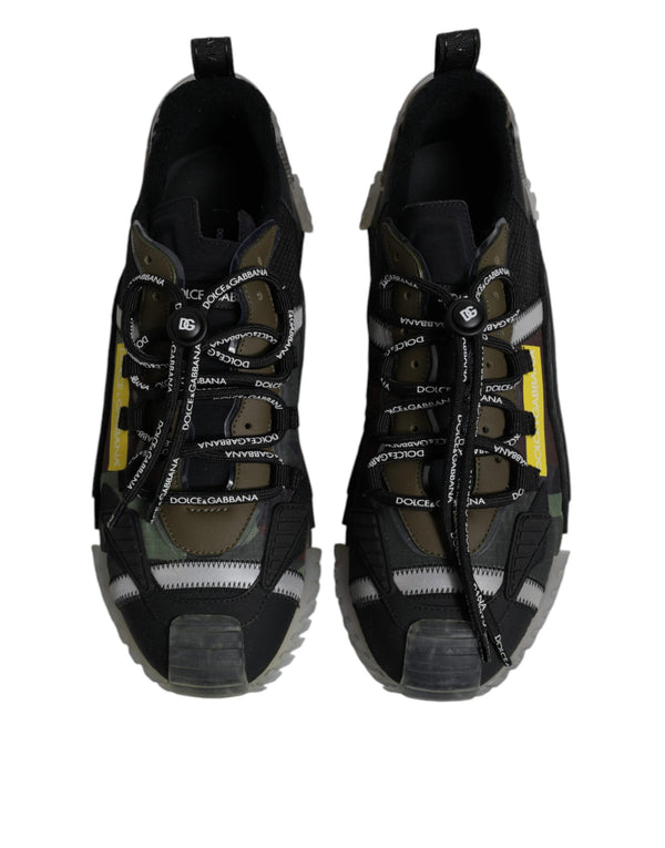 Schwarz Grün Camo NS1 Low Top Turnschuhe Schuhe