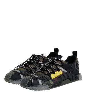 Schwarz Grün Camo NS1 Low Top Turnschuhe Schuhe