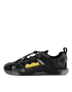 Schwarz Grün Camo NS1 Low Top Turnschuhe Schuhe