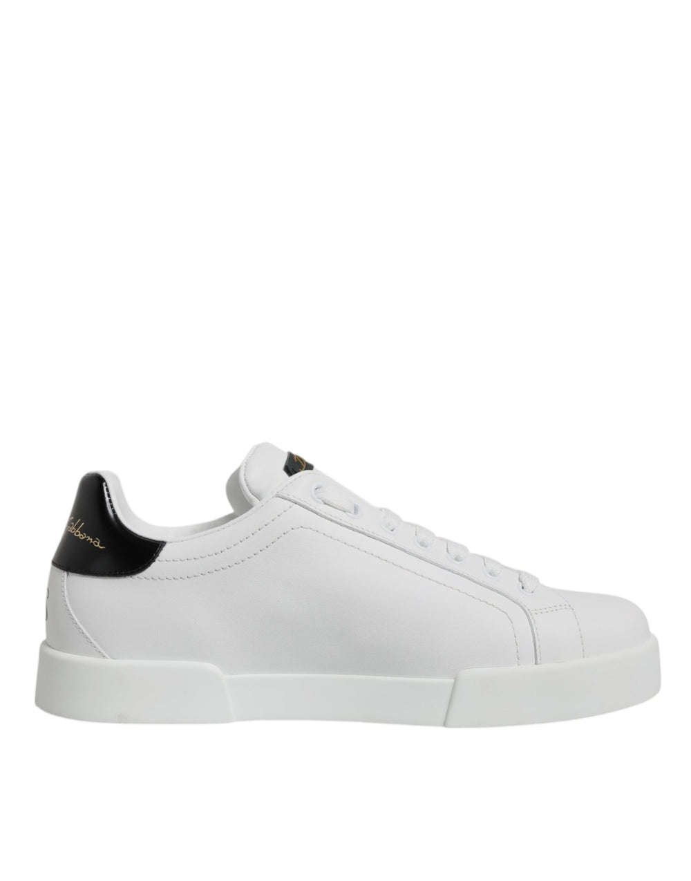 Weiße Leder Low Top Lace Up Sneakers Schuhe