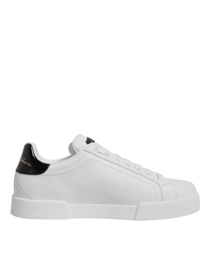 Weiße Leder Low Top Lace Up Sneakers Schuhe