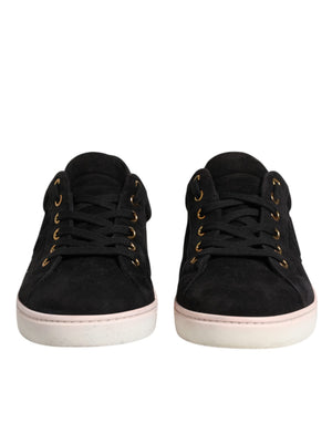 Schwarz Logo Wildleder Leder Männer Turnschuhe Schuhe