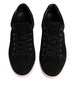 Schwarz Logo Wildleder Leder Männer Turnschuhe Schuhe