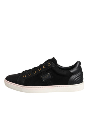 Schwarz Logo Wildleder Leder Männer Turnschuhe Schuhe