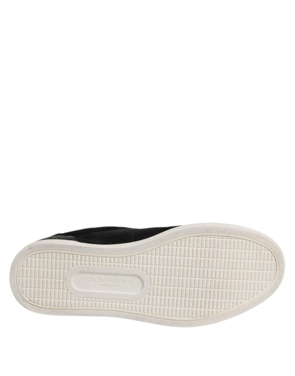 Schwarz Logo Wildleder Leder Männer Turnschuhe Schuhe