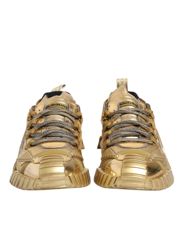 Gold Stretch Lace Up NS1 Turnschuhe Schuhe