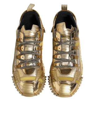 Gold Stretch Lace Up NS1 Turnschuhe Schuhe