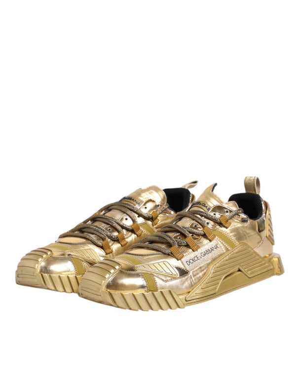 Gold Stretch Lace Up NS1 Turnschuhe Schuhe