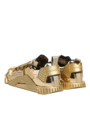 Gold Stretch Lace Up NS1 Turnschuhe Schuhe