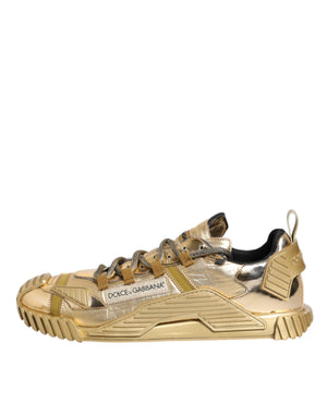 Gold Stretch Lace Up NS1 Turnschuhe Schuhe