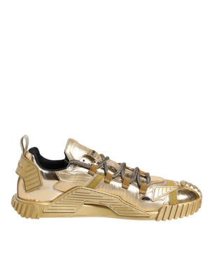Gold Stretch Lace Up NS1 Turnschuhe Schuhe