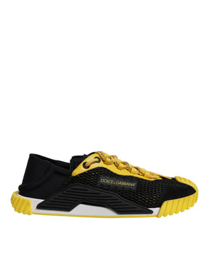 Schwarz Gelb Low Top NS1 Turnschuhe Schuhe