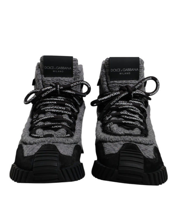 Grau Schwarz NS1 High Top Stiefel Sneakers Schuhe