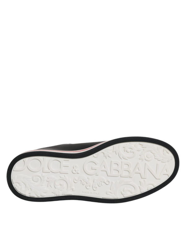 Schwarz Leder Low Top Männer Turnschuhe Schuhe