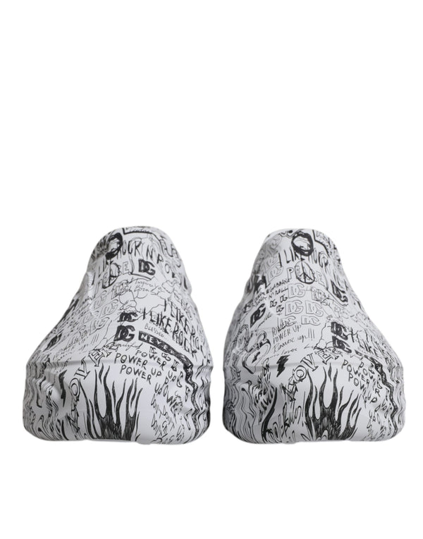 Weiß Schwarz Graffiti Daymaster Turnschuhe Schuhe