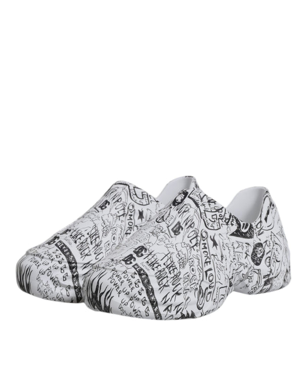 Weiß Schwarz Graffiti Daymaster Turnschuhe Schuhe