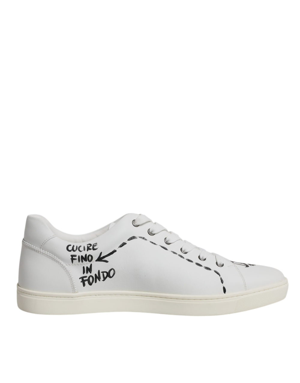 Weiß Leder Milano Low Top Turnschuhe Schuhe