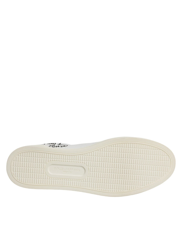 Weiß Leder Milano Low Top Turnschuhe Schuhe
