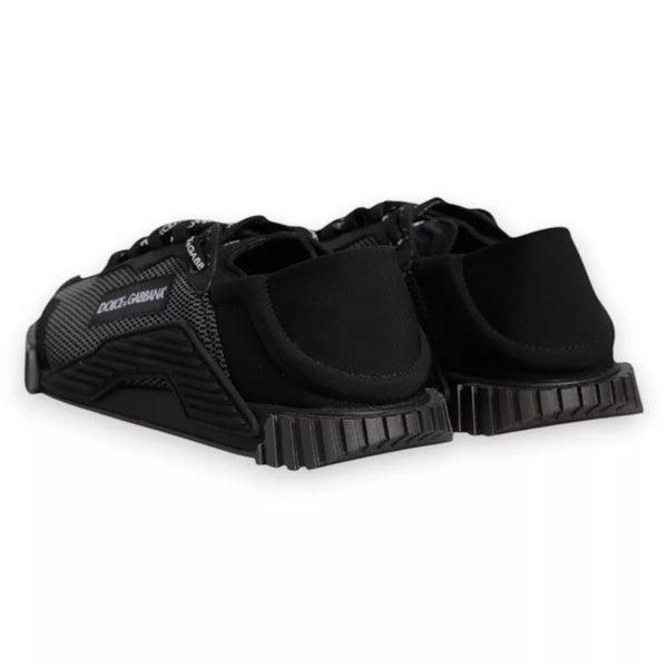 Schwarz Nylon NS1 Low Top Männer Turnschuhe Schuhe