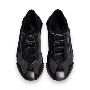 Schwarz Nylon NS1 Low Top Männer Turnschuhe Schuhe