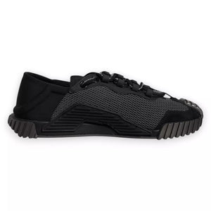 Schwarz Nylon NS1 Low Top Männer Turnschuhe Schuhe