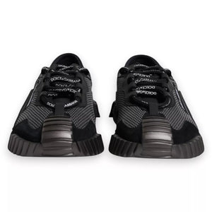 Schwarz Nylon NS1 Low Top Männer Turnschuhe Schuhe