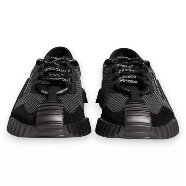 Schwarz Nylon NS1 Low Top Männer Turnschuhe Schuhe