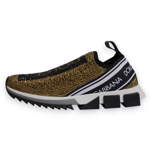 Gold Strass Sorrento Turnschuhe Schuhe