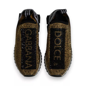 Gold Strass Sorrento Turnschuhe Schuhe