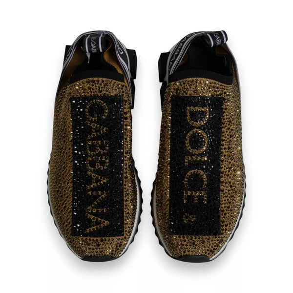 Gold Strass Sorrento Turnschuhe Schuhe