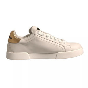 Weiß Crown Patch Portofino Turnschuhe Schuhe