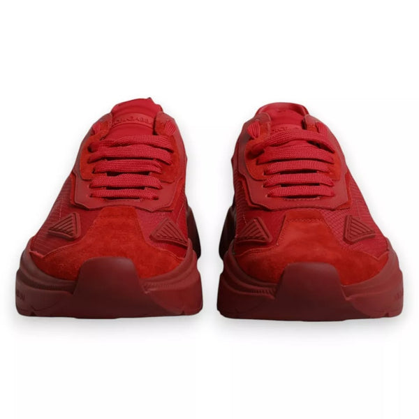 Rote Leder Daymaster Low Top Sneakers Schuhe