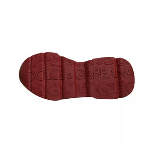Rote Leder Daymaster Low Top Sneakers Schuhe