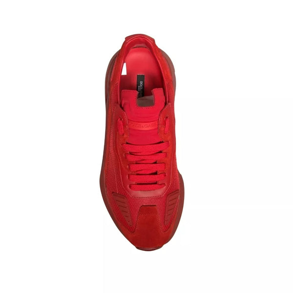 Rote Leder Daymaster Low Top Sneakers Schuhe