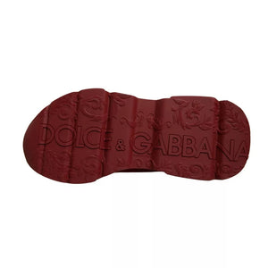 Rote Leder Daymaster Low Top Sneakers Schuhe