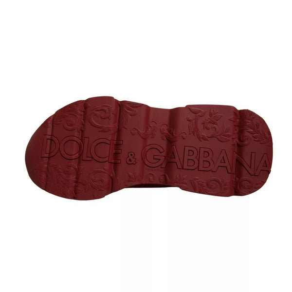 Rote Leder Daymaster Low Top Sneakers Schuhe