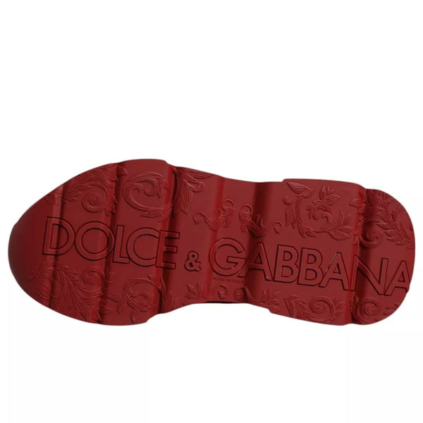 Rote Leder Daymaster Low Top Sneakers Schuhe