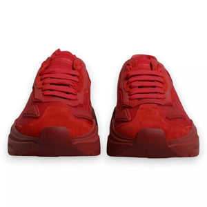Rote Leder Daymaster Low Top Sneakers Schuhe