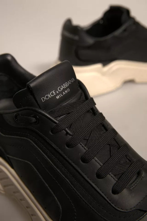 Schwarz Weiß Daymaster Low Top Turnschuhe Schuhe