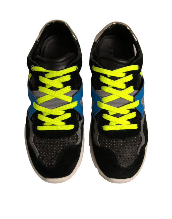 Multicolor Wildleder Low Top Sneakers Schuhe