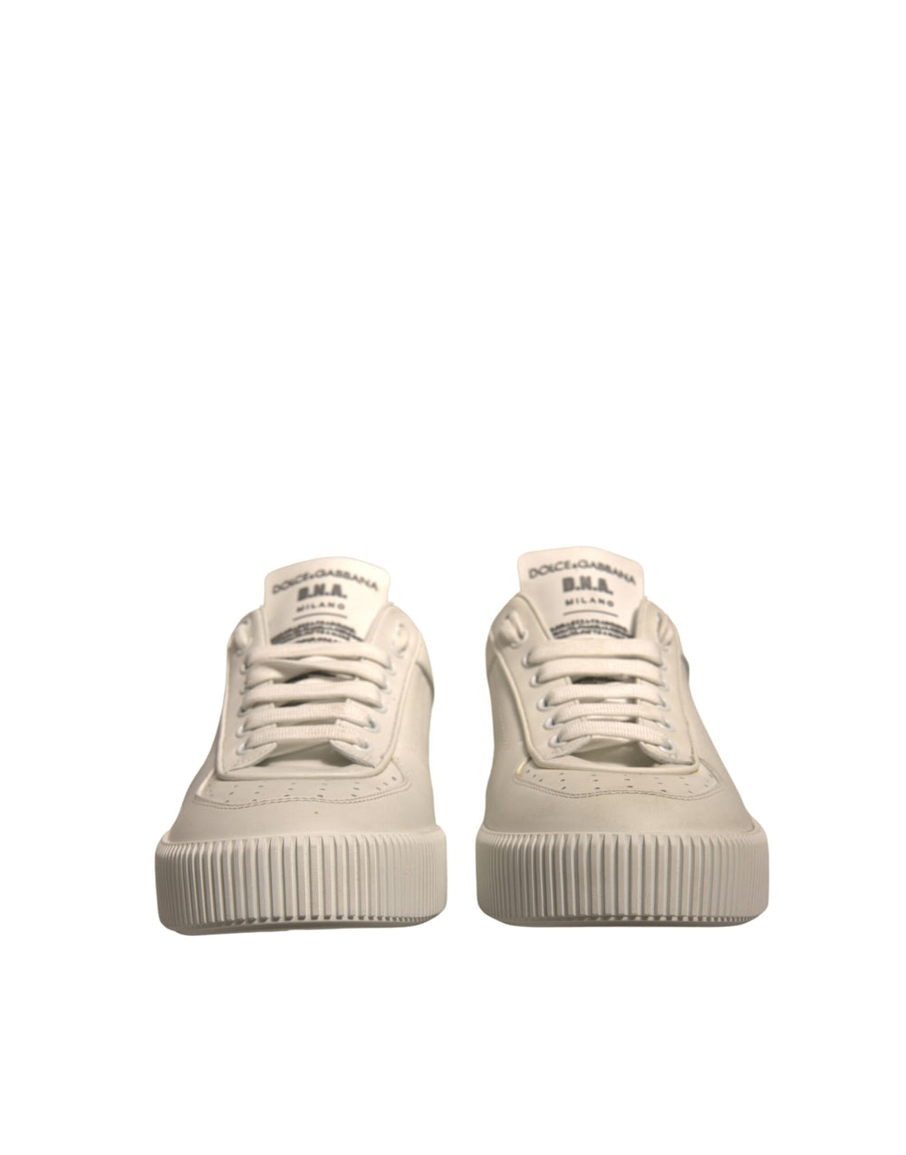 Weiß Miami Leder Low Top Turnschuhe Schuhe
