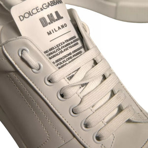 Weiß Miami Leder Low Top Turnschuhe Schuhe