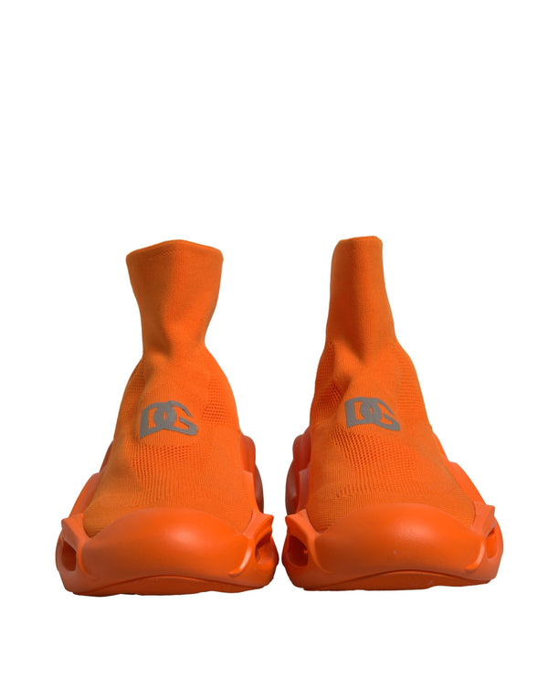 Orange Slip On Wave Socken Männer Turnschuhe Schuhe