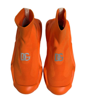 Orange Slip On Wave Socken Männer Turnschuhe Schuhe