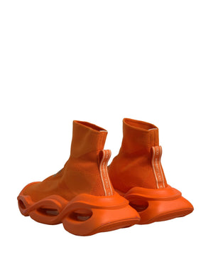 Orange Slip On Wave Socken Männer Turnschuhe Schuhe