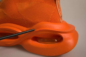 Orange Slip On Wave Socken Männer Turnschuhe Schuhe