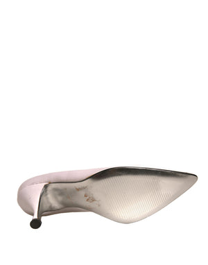 Weiß Leder High Heels Frauen Pumps Schuhe